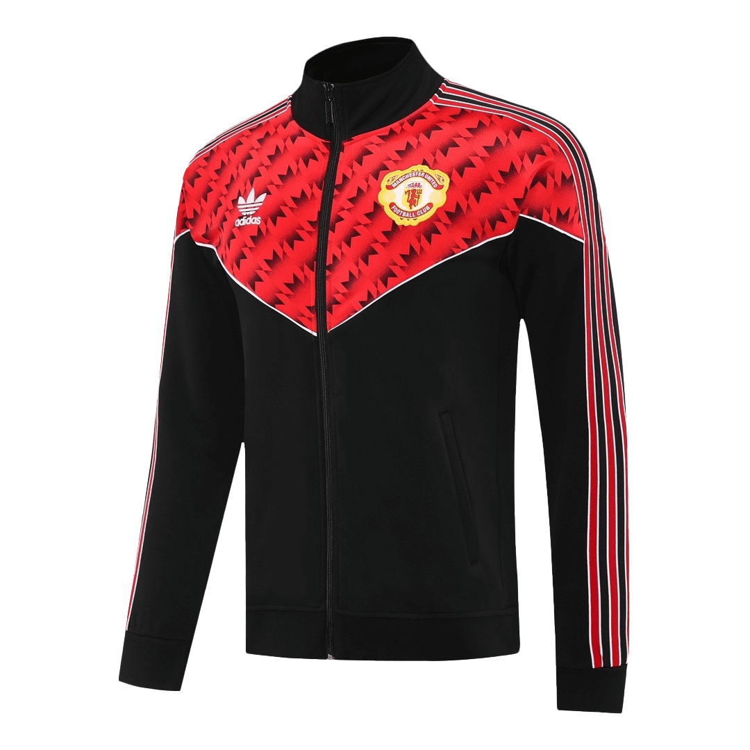 Chaqueta de entrenamiento del Manchester United 25/26 roja y negra