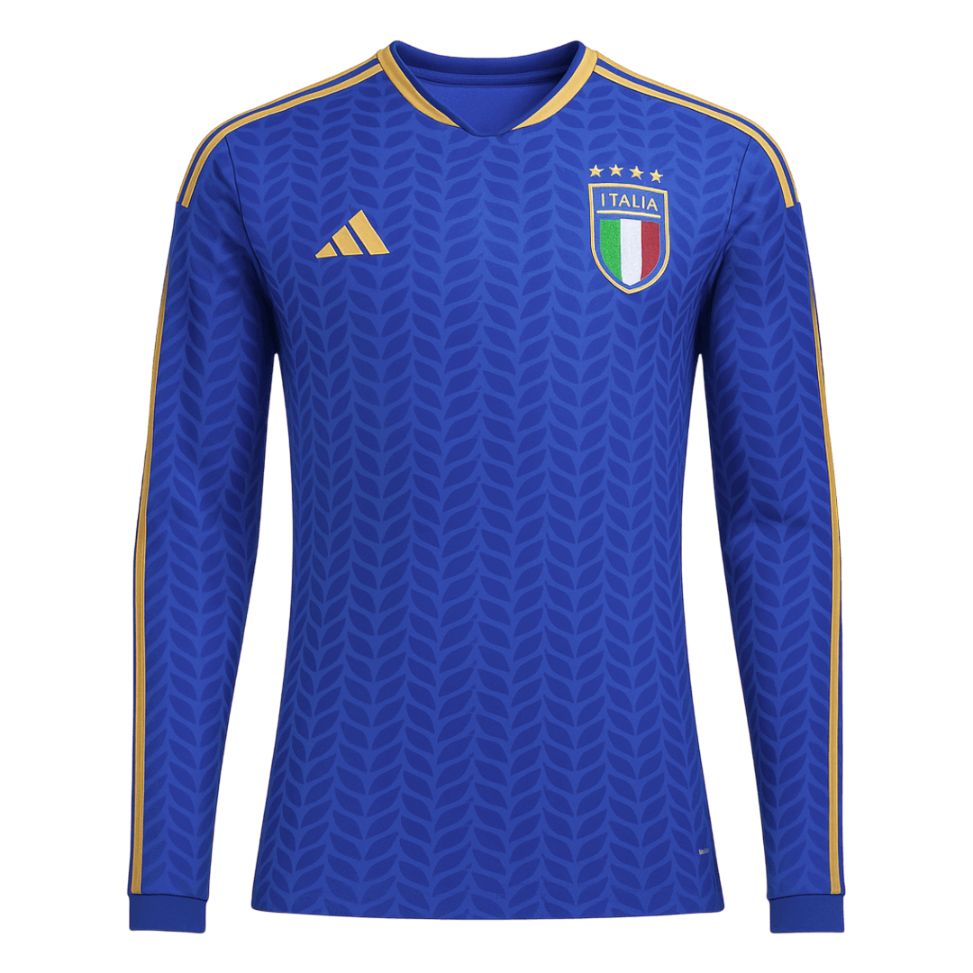Camiseta de fútbol local de manga larga de Italia 2026