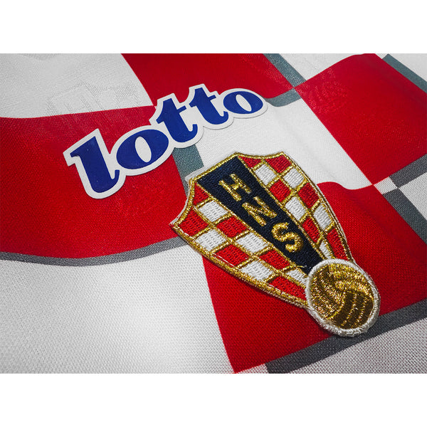 Retro Croatia Home Soccer Jersey World Cup 1998 White&Red