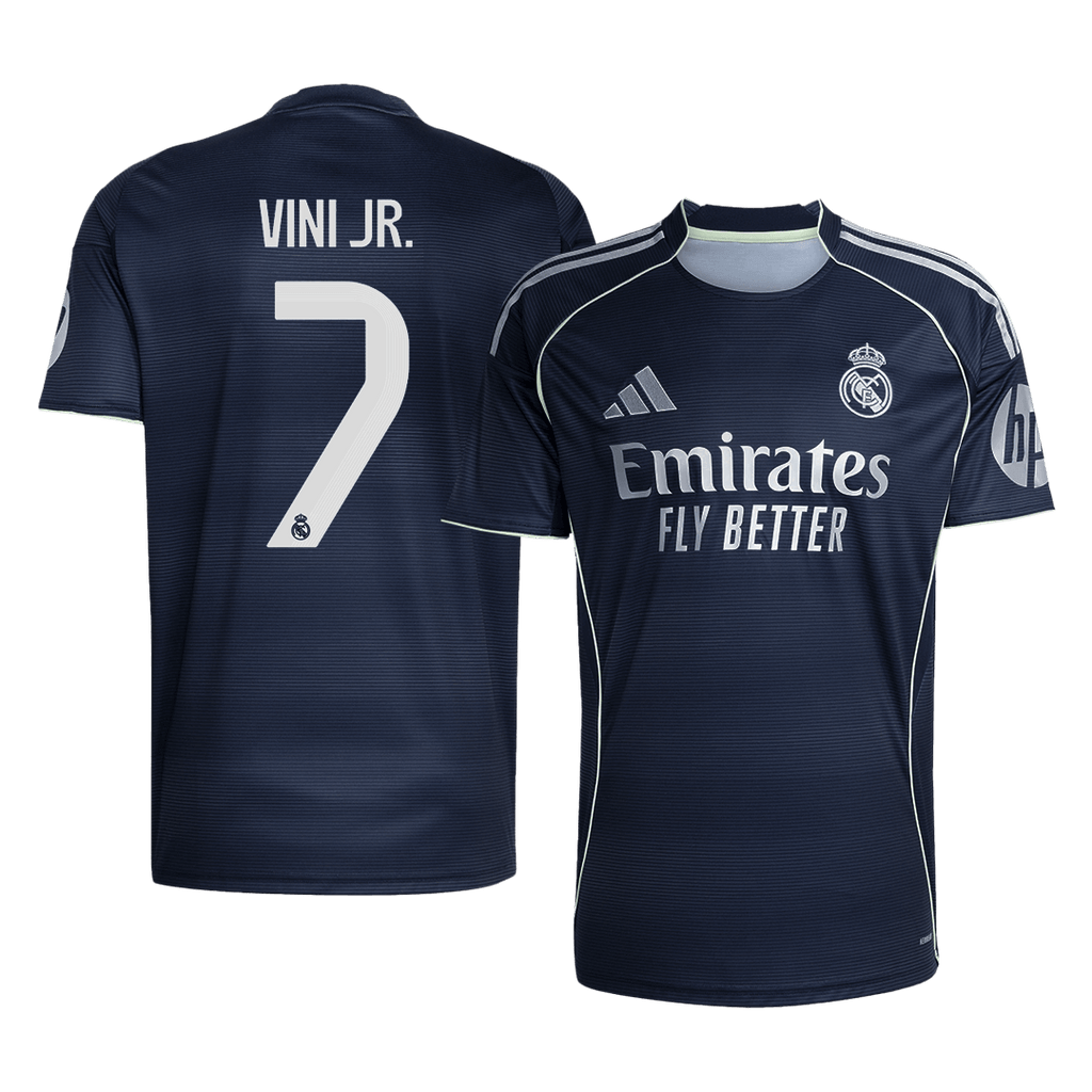 Real Madrid VINI JR. #7 Away Soccer Jersey 2025/26 - Football Shirt | SmartJerseys | Official Quality