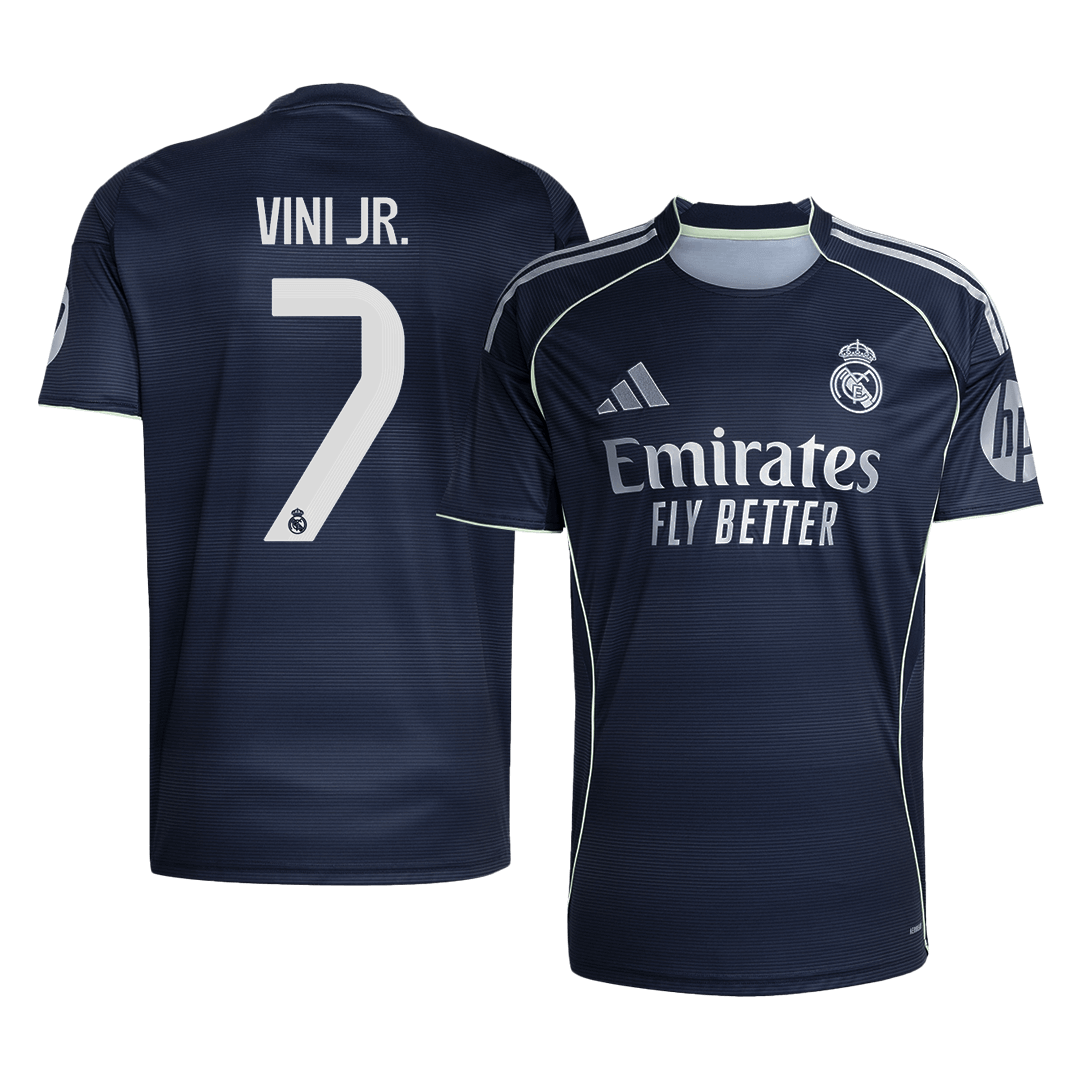 Real Madrid VINI JR. #7 Away Soccer Jersey 2025/26 - Football Shirt | SmartJerseys | Official Quality