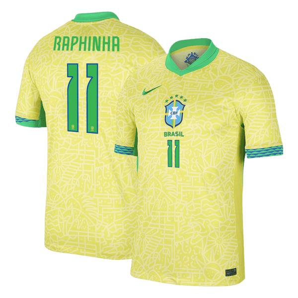 Brazil RAPHINHA #11 Home Soccer Jersey Copa America 2024 - Football Shirt | SmartJerseys | Official Quality