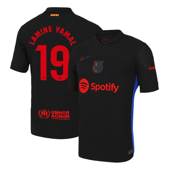 Barcelona LAMINE YAMAL #19 Away Soccer Jersey Authentic 2024/25 - Football Shirt | SmartJerseys | Official Quality