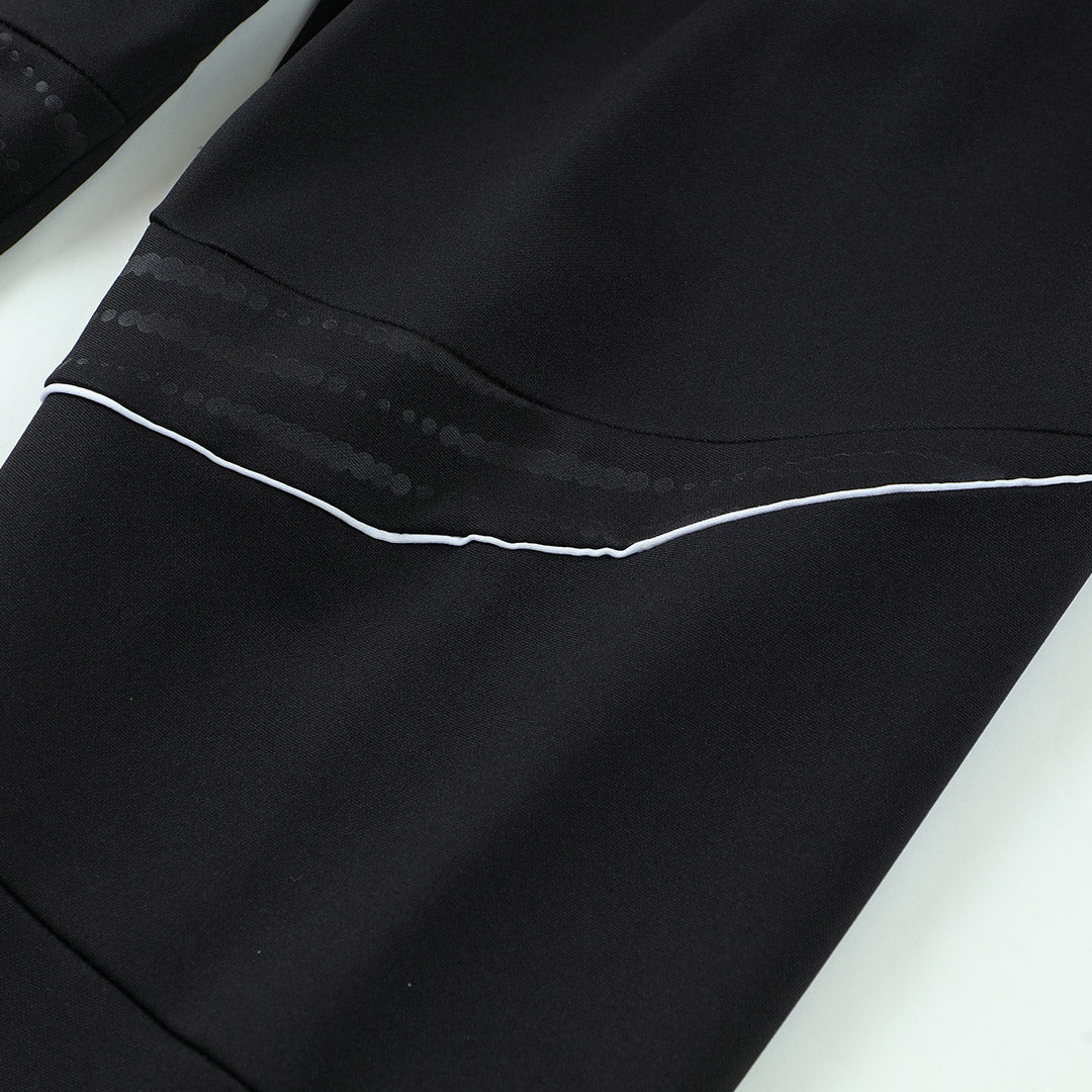 Kid's Real Madrid x MARVEL Zipper Sweatshirt Kit(Top+Pants) 25/26 Black