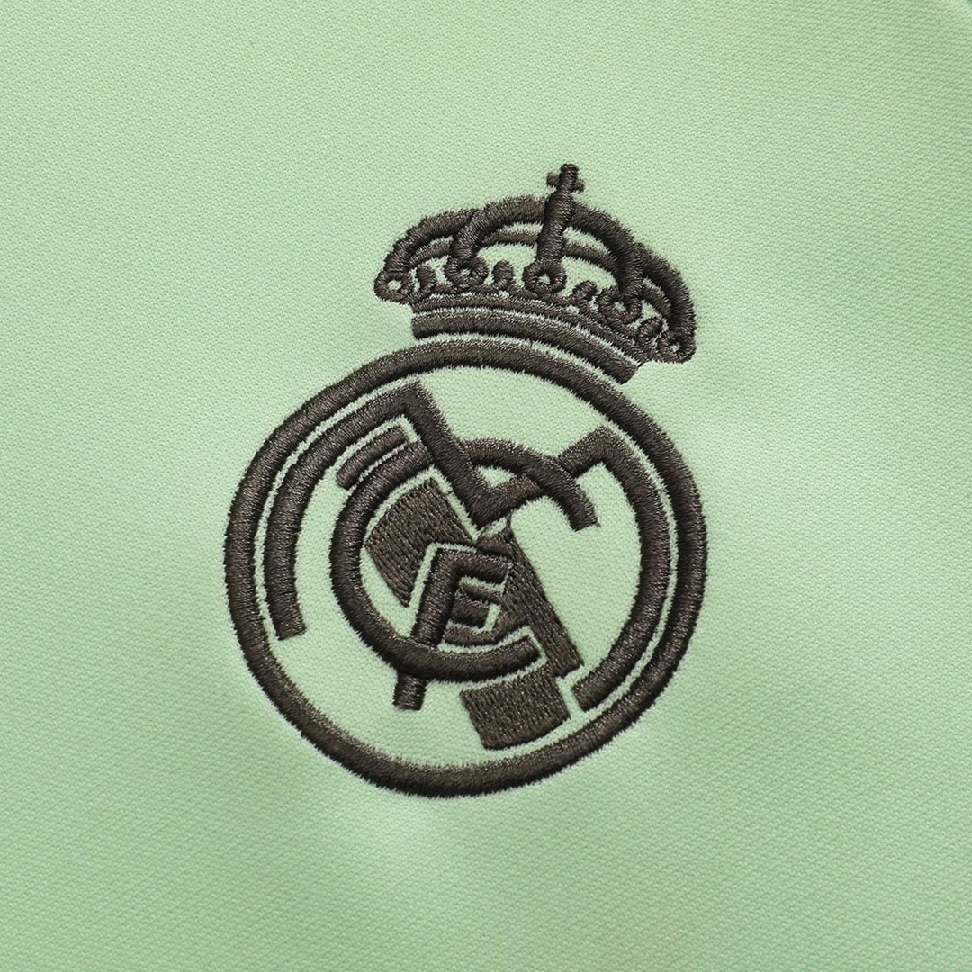 Conjunto de sudadera con cremallera del Real Madrid para niño (camiseta y pantalón) 25/26 Verde