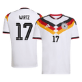 WIRTZ #17 Germany Home Soccer Jersey World Cup 2026 White - Football Shirt | SmartJerseys | Official Quality