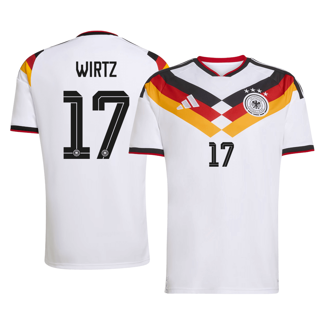 WIRTZ #17 Germany Home Soccer Jersey World Cup 2026 White - Football Shirt | SmartJerseys | Official Quality
