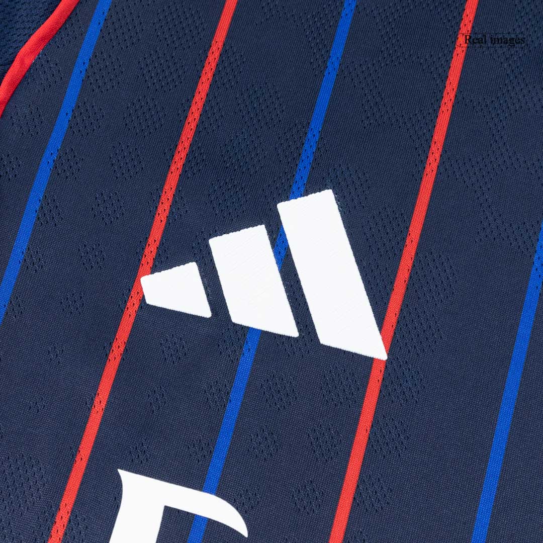 Auténtica camiseta de fútbol visitante del Olympique Lyonnais 25/26 azul marino
