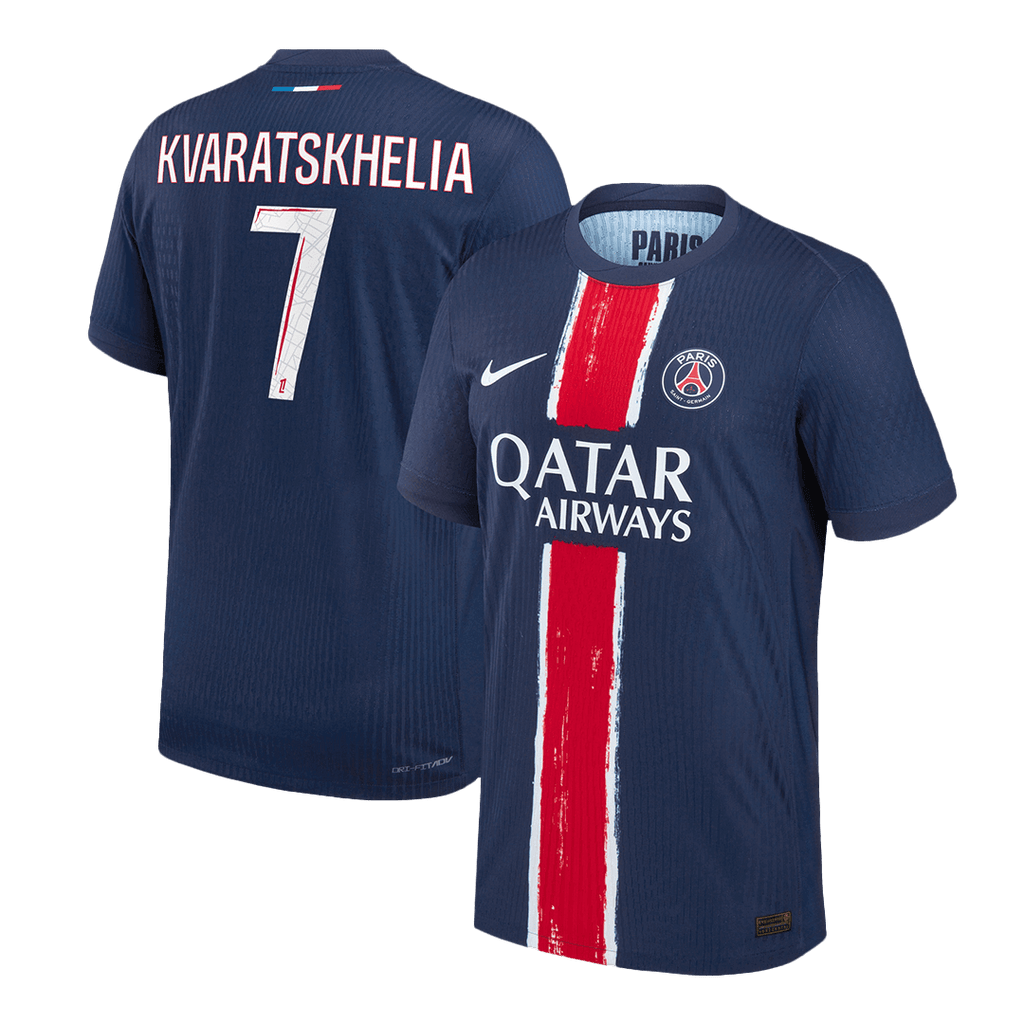 PSG KVARATSKHELIA #7 Home Soccer Jersey Authentic 2024/25 - Football Shirt | SmartJerseys | Official Quality