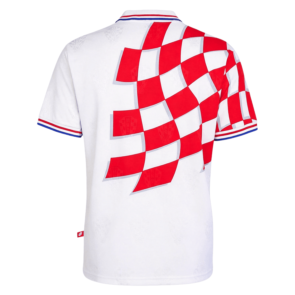 Retro Croatia Home Soccer Jersey World Cup 1998 White&Red