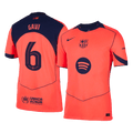 GAVI #6 Authentic Barcelona Third Away Soccer Jersey 25/26 Orange- UCL - Football Shirt | SmartJerseys | Official Quality