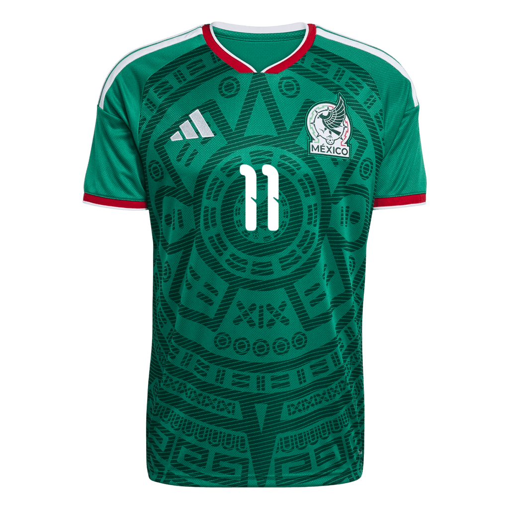 S.GIMENEZ#11 Mexico Home Soccer Jersey World Cup 2026 Green