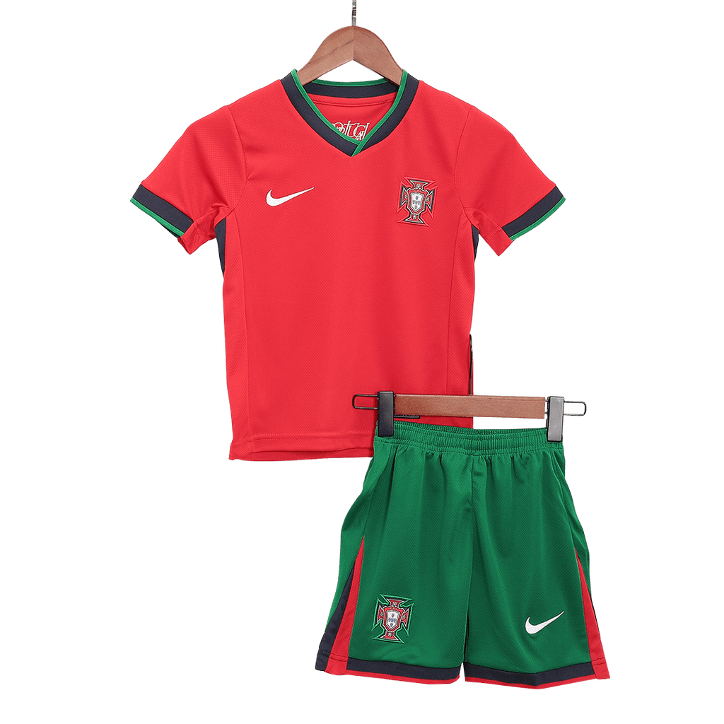 Maillot domicile du Portugal pour enfants (maillot + short) EURO 2024 