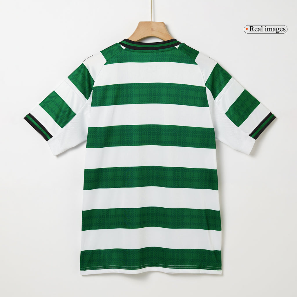 Camiseta de fútbol local del Celtic 2025/26 verde y blanco