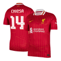 Liverpool CHIESA #14 Home Soccer Jersey 2024/25 - UCL Edition - Football Shirt | SmartJerseys | Official Quality