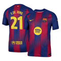 Barcelona F.DE JONG #21 Home Soccer Jersey Authentic 2025/26 - UCL Edition - Football Shirt | SmartJerseys | Official Quality