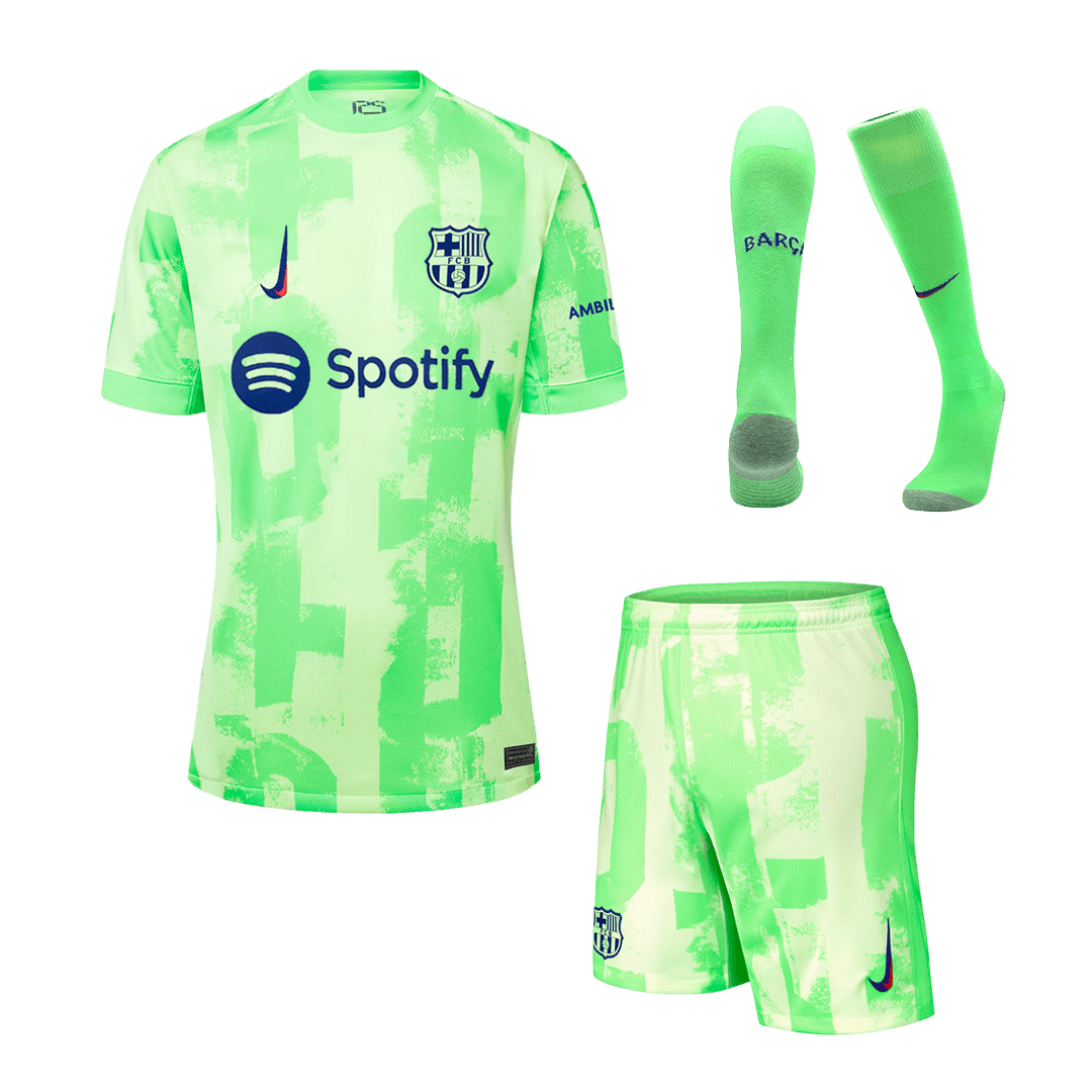 Barcelona Third Away Soccer Jersey Kit 2024/25 (Jersey+Shorts+Socks) - Football Shirt | SmartJerseys | Official Quality