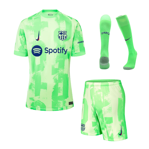 Barcelona Third Away Soccer Jersey Kit 2024/25 (Jersey+Shorts+Socks) - Football Shirt | SmartJerseys | Official Quality