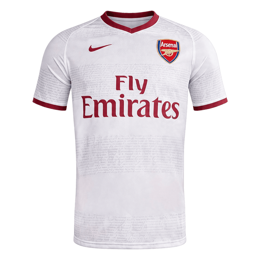 Men Retro Fan Version 07/08 Arsenal Away Short Sleeve White