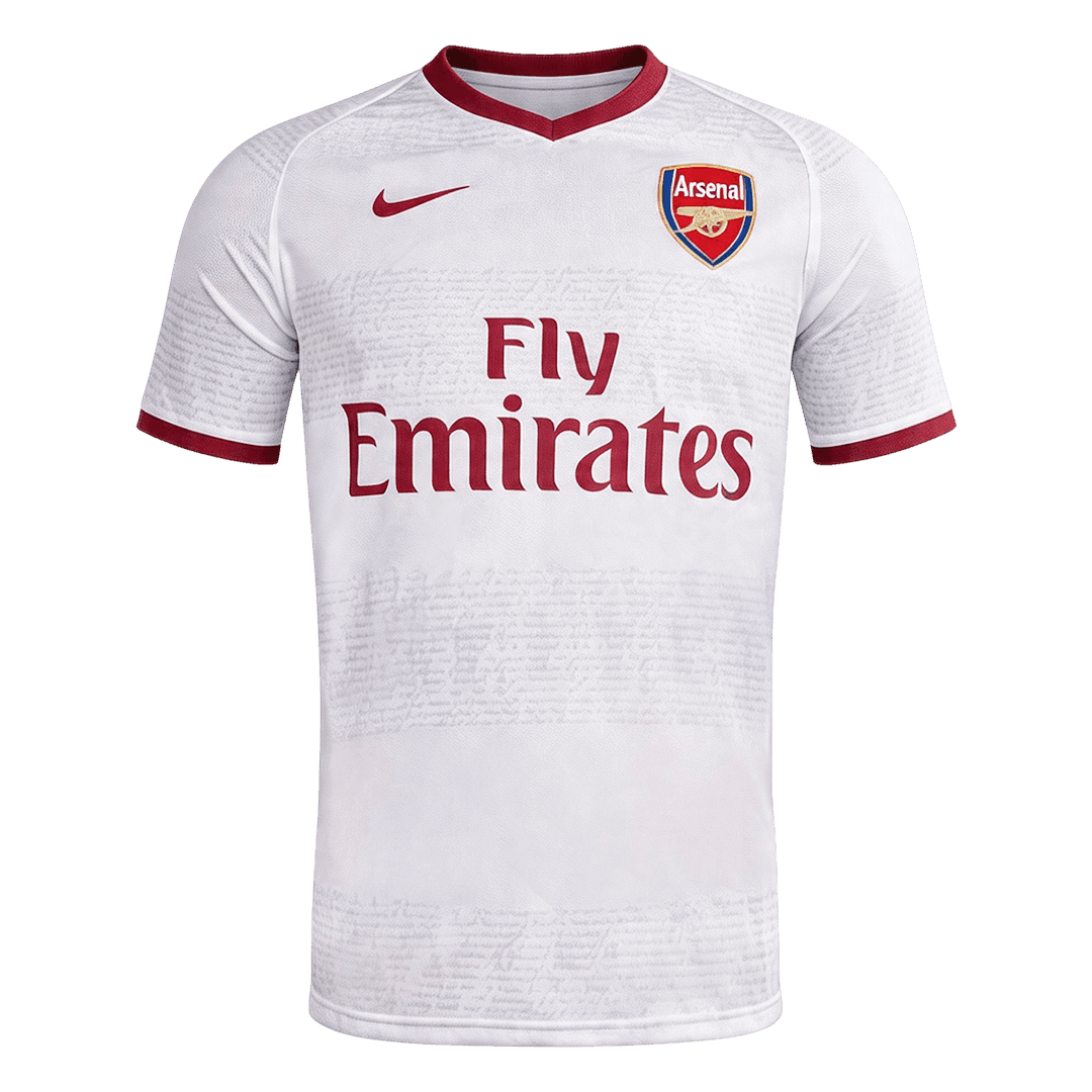Men Retro Fan Version 07/08 Arsenal Away Short Sleeve White