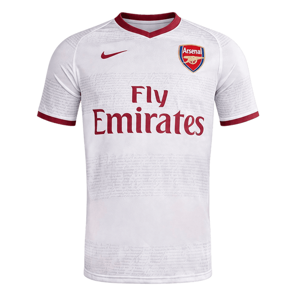 Men Retro Fan Version 07/08 Arsenal Away Short Sleeve White