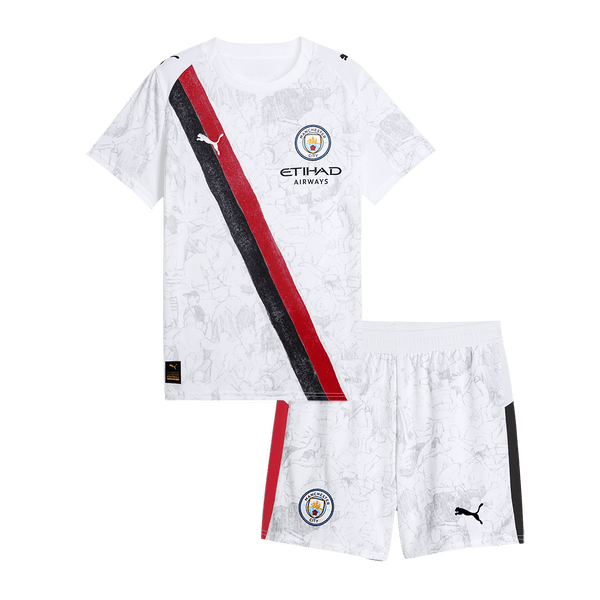 Manchester City Soccer Jersey Kit 2025/26 Kids(Jersey+Shorts) - Football Shirt | SmartJerseys | Official Quality