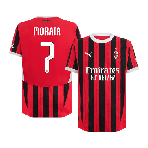 AC Milan MORATA #7 Home Jersey Authentic 2024/25 - UCL Edition - Football Shirt | SmartJerseys | Official Quality