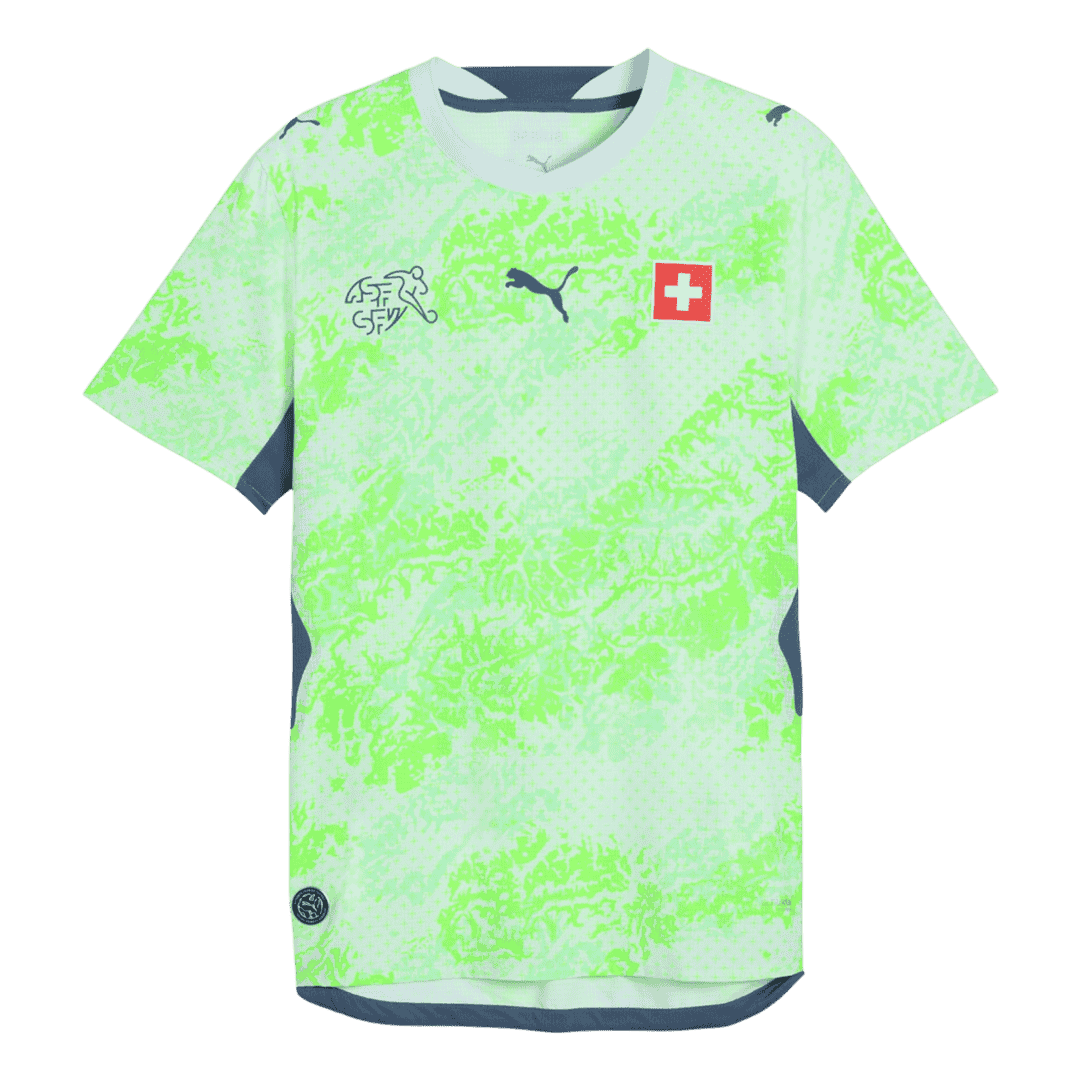 Switzerland Away Soccer Jersey World Cup 2026 Green
