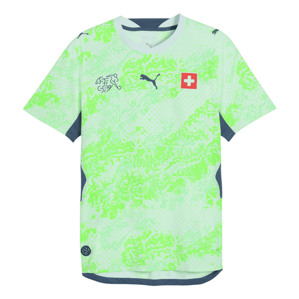 Switzerland Away Soccer Jersey World Cup 2026 Green