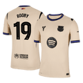 ROONY #19 Authentic Barcelona Away Soccer Jersey 2025/26 Yellow - UCL - Football Shirt | SmartJerseys | Official Quality