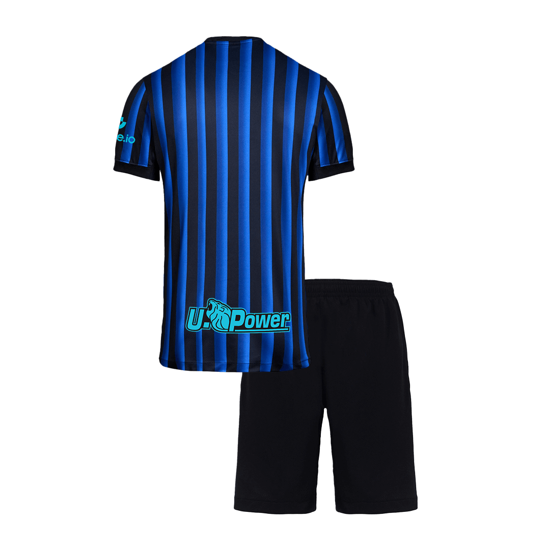 Camiseta de fútbol local del Inter de Milán 2025/26 para niños (camiseta y pantalón corto)