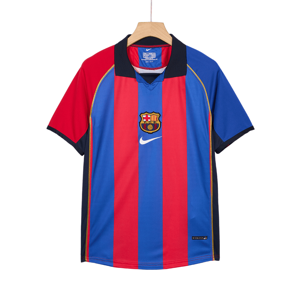 Barcelona Home Soccer Jersey Retro 2001/02