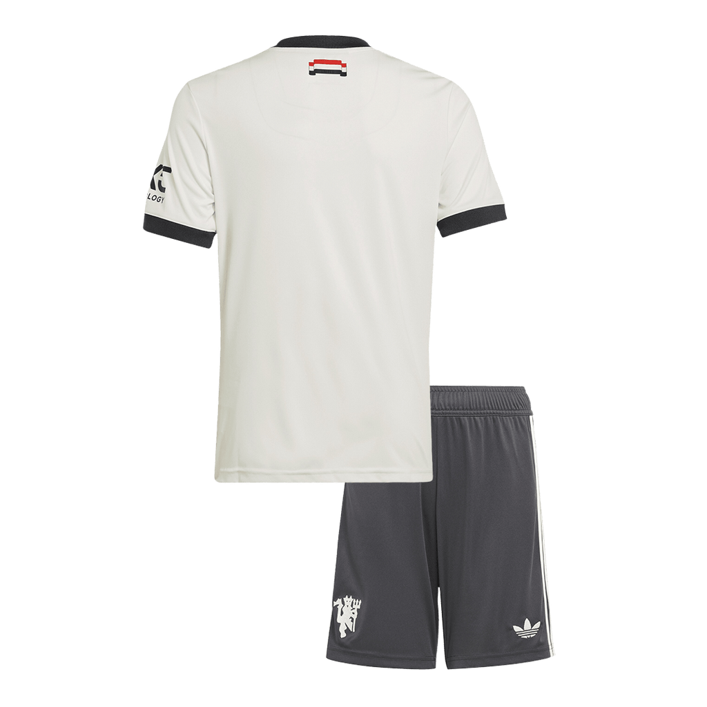 Manchester United Third Away Soccer Jersey Kit  Kids(Jersey+Shorts)