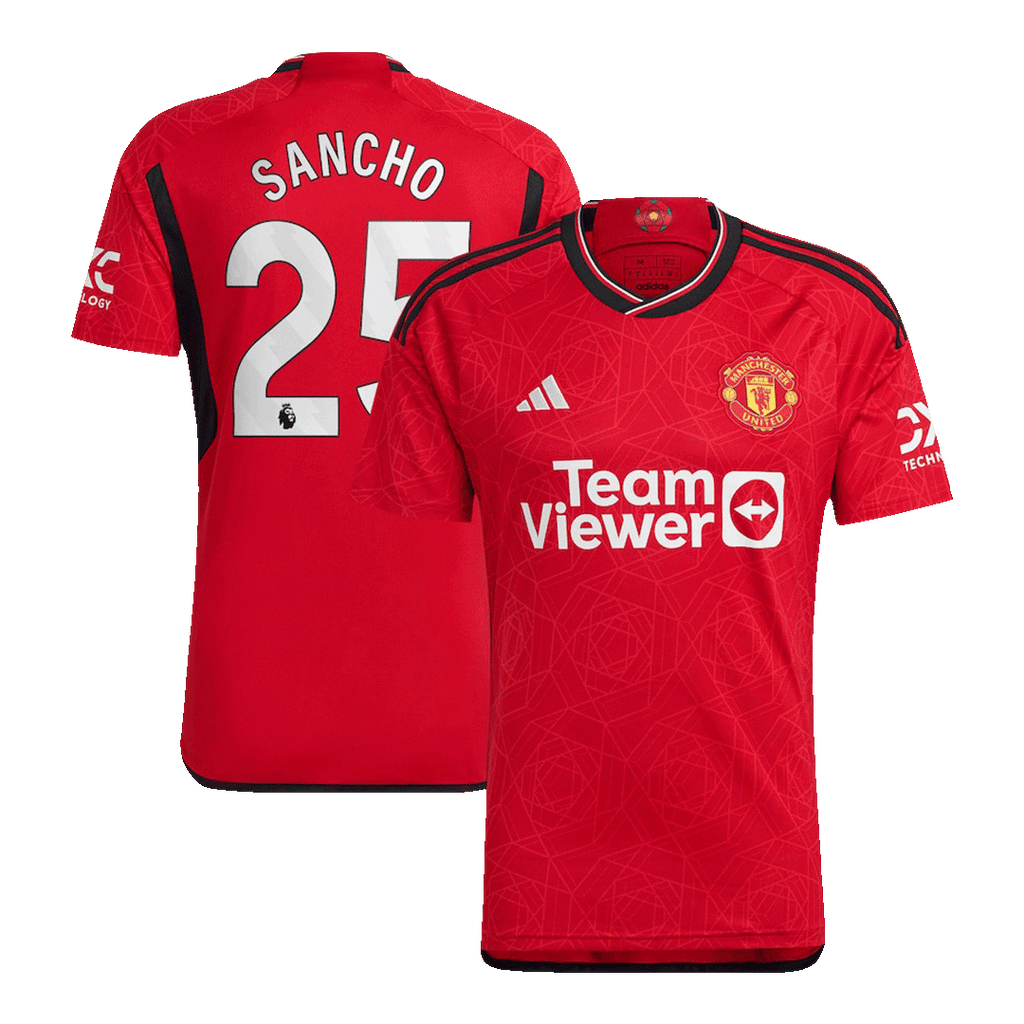 Manchester United SANCHO #25 Home Jersey 2023/24 - Football Shirt | SmartJerseys | Official Quality