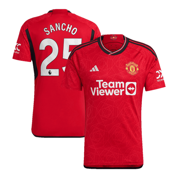 Manchester United SANCHO #25 Home Jersey 2023/24 - Football Shirt | SmartJerseys | Official Quality