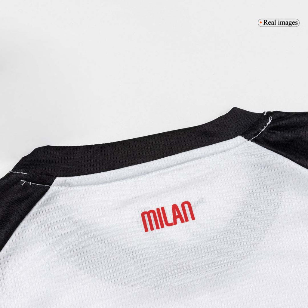 Kid's AC Milan Away Soccer Jersey Kit(Jersey+Shorts+Socks) 25/26 White