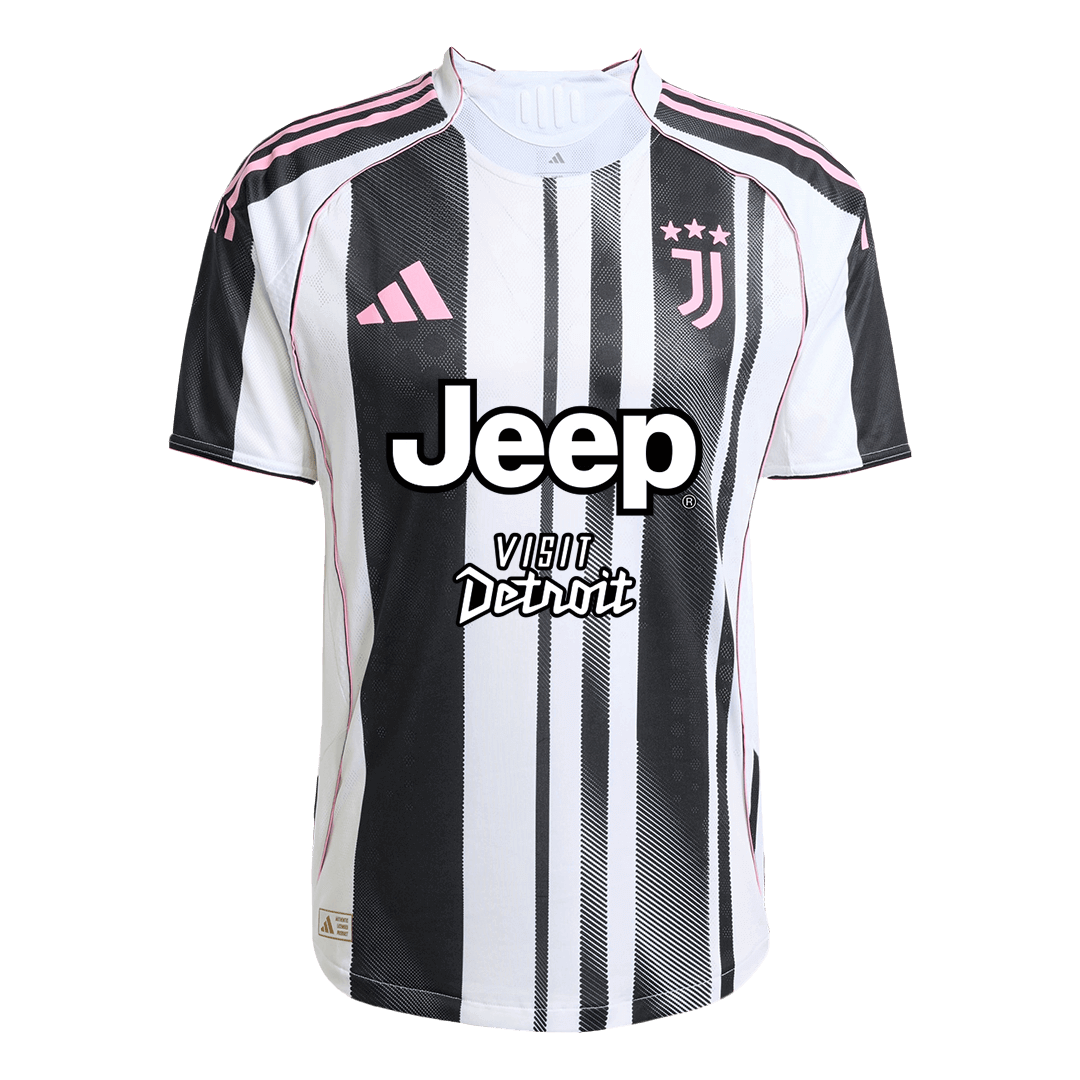 Authentic Juventus Home Soccer Jersey 2025/26 Black&White - Football Shirt | SmartJerseys | Official Quality