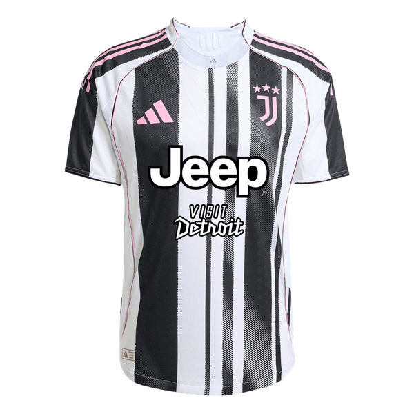 Authentic Juventus Home Soccer Jersey 2025/26 Black&White - Football Shirt | SmartJerseys | Official Quality