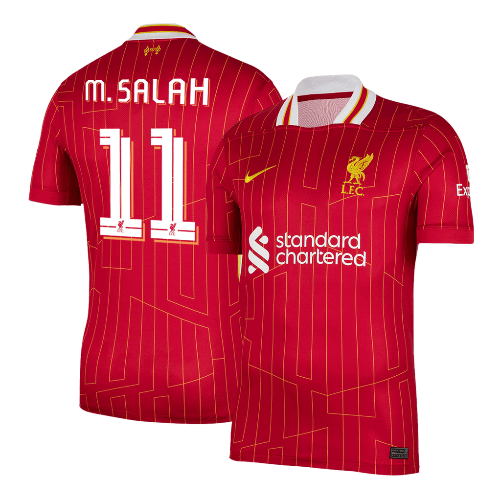 Liverpool M.SALAH #11 Home Soccer Jersey 2024/25 - UCL Edition - Football Shirt | SmartJerseys | Official Quality
