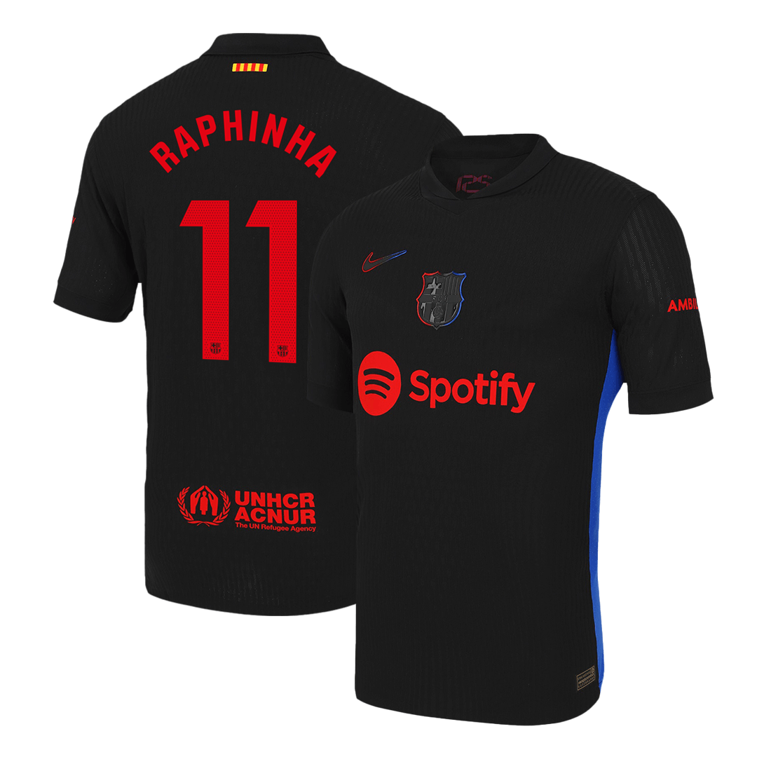 Barcelona RAPHINHA #11 Away Soccer Jersey Authentic 2024/25 - Football Shirt | SmartJerseys | Official Quality