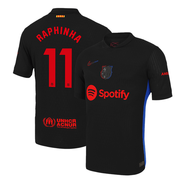 Barcelona RAPHINHA #11 Away Soccer Jersey Authentic 2024/25 - Football Shirt | SmartJerseys | Official Quality