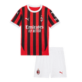 AC Milan Home Jersey Kit 2024/25 Kids(Jersey+Shorts) - Football Shirt | SmartJerseys | Official Quality