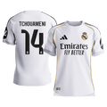 TCHOUAMENI #14 Authentic Real Madrid Home Soccer Jersey 2025/26 White - Football Shirt | SmartJerseys | Official Quality