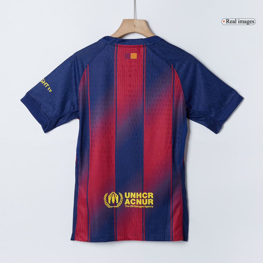 Barcelona F.DE JONG #21 Home Soccer Jersey Authentic 2025/26