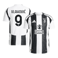 Juventus VLAHOVIĆ #9 Home Soccer Jersey Authentic 2024/25- Save The Children Sponsor - Football Shirt | SmartJerseys | Official Quality