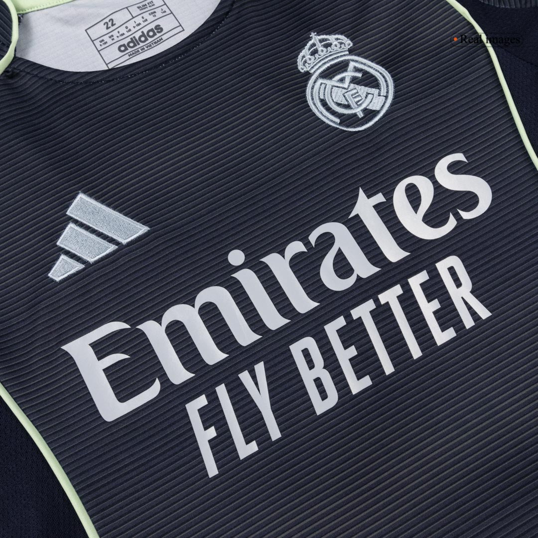 Real Madrid Away Soccer Jersey Kit 2025/26 Kids(Jersey+Shorts)