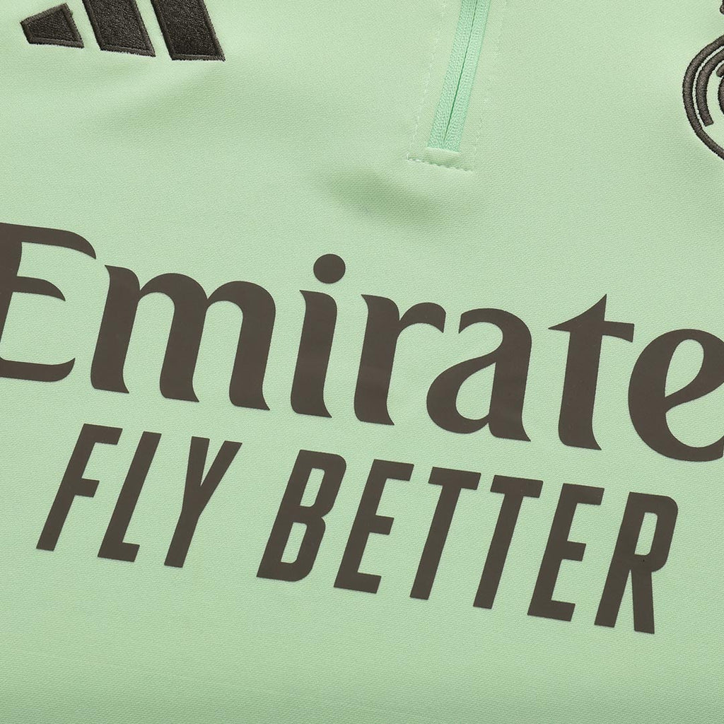 Conjunto de sudadera con cremallera del Real Madrid para niño (camiseta y pantalón) 25/26 Verde
