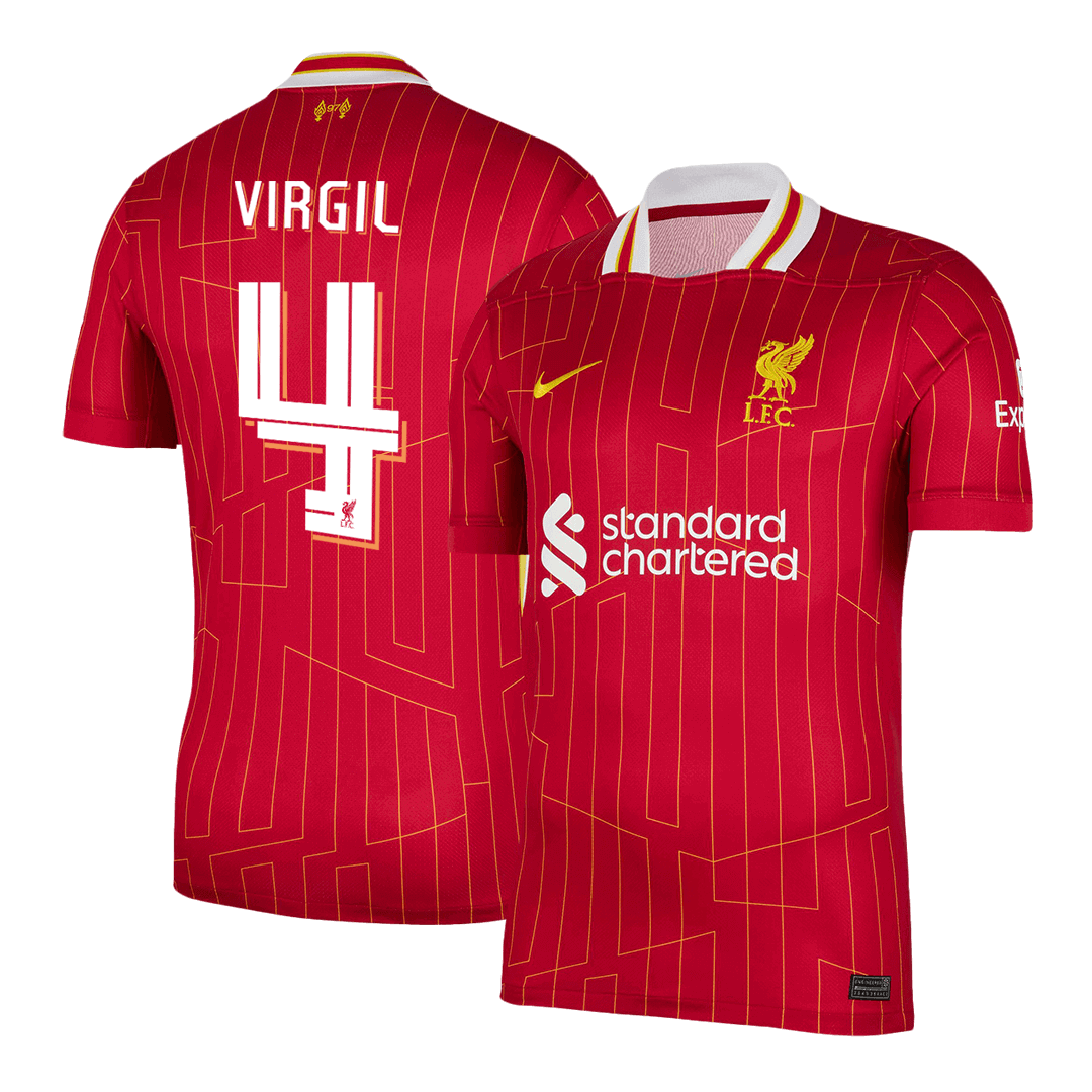 Liverpool VIRGIL #4 Home Soccer Jersey 2024/25 - UCL Edition - Football Shirt | SmartJerseys | Official Quality