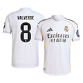 Real Madrid VALVERDE #8 Home Soccer Jersey Authentic 2025/26 - Football Shirt | SmartJerseys | Official Quality