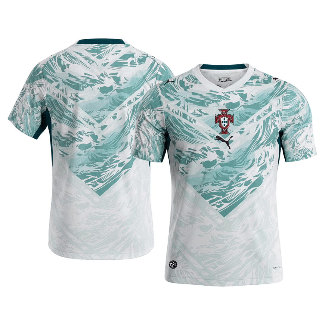Portugal Away Soccer Jersey World Cup 2026 White&Green